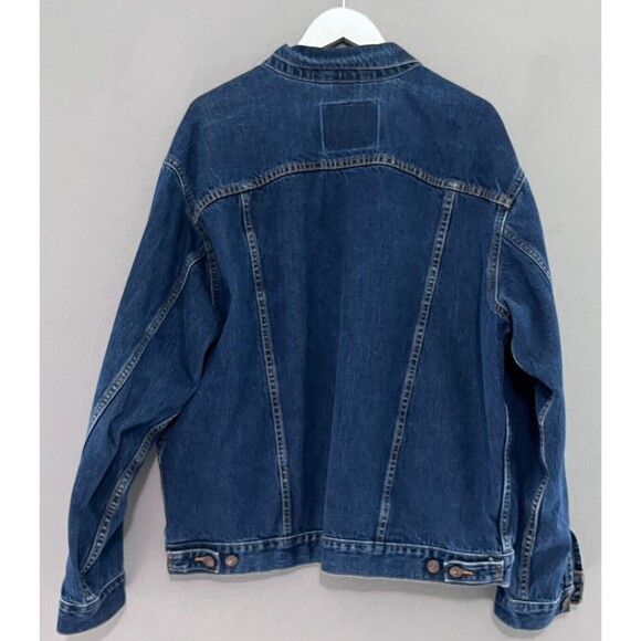 Vtg Levi's Jean Jacket Mens XL Denim 90s 70507 Made In Mexico Trucker Med Wash - Picture 5 of 16